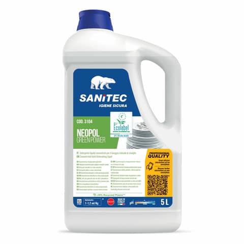 Detergente lavapiatti Green Power Sanitec 5 L 3104